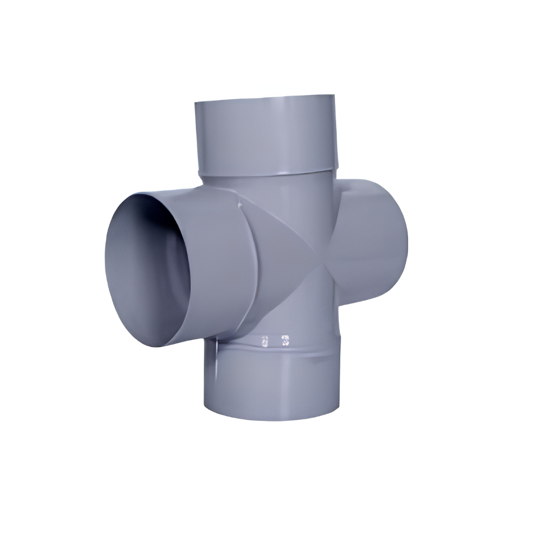 Non ISI S.W.R. 4 Way Tee – Ring Fit Pipe Fitting